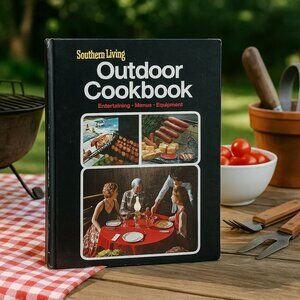 Southern Living Outdoor Cookbook Vintage 1973 1st Printing Hardcover